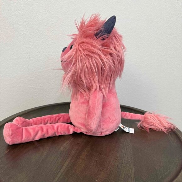 Jellycat Jinx Monster Retired Tubby Tum Plush Stuffed Animal Tassel Tail Pink - Picture 6 of 14
